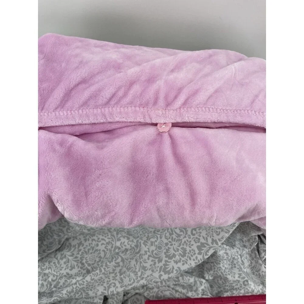 New! Hello Kitty Packable Plush Throw 60/45‎ inch PINK Blanket Christmas NWT
